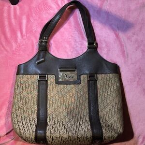 Vintage Dior trotter tote